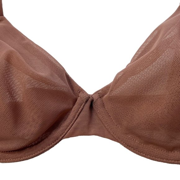 SKIMS Mesh Underwire Bra Convertible Rose Clay 34A - Picture 4 of 9